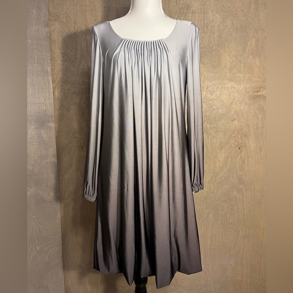 Oleg Cassini Ombré Bubble Hem Cocktail Dress Size 8